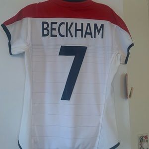 Beckham England soccer Jersey NWT